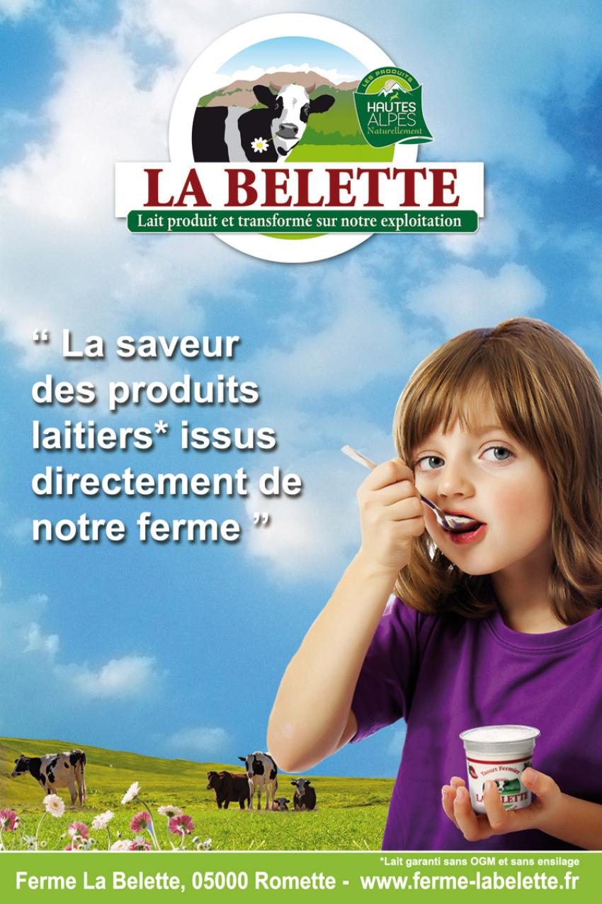Création flyer pour la ferme de la Belette