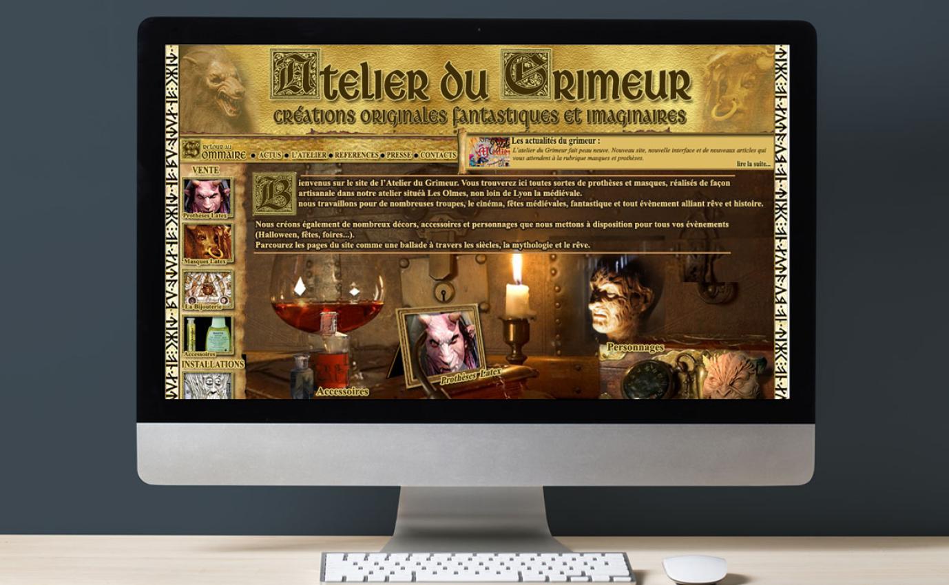 Création du site ATELIER DU GRIMEUR